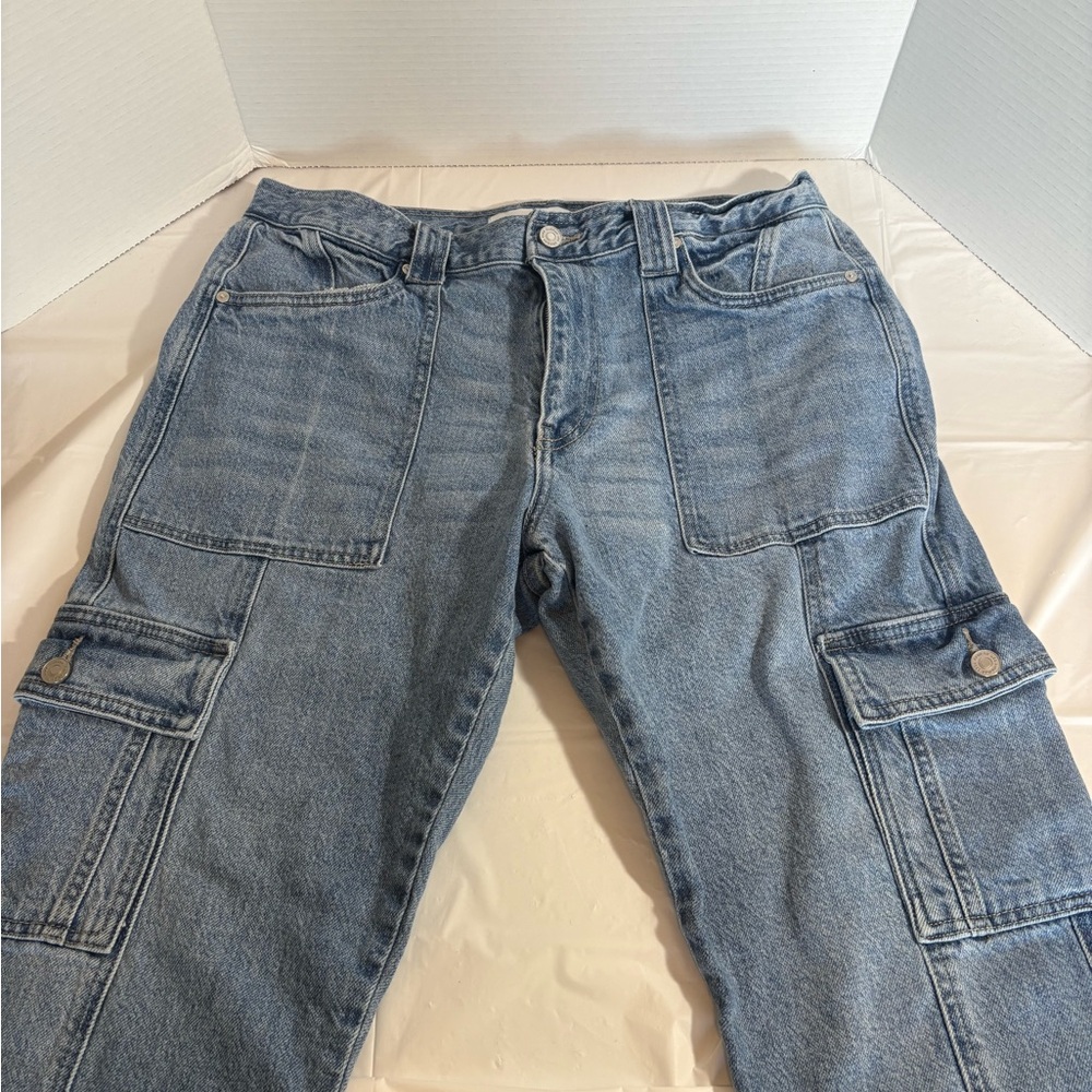 Kansan Women’s Blue Cargo Jeans